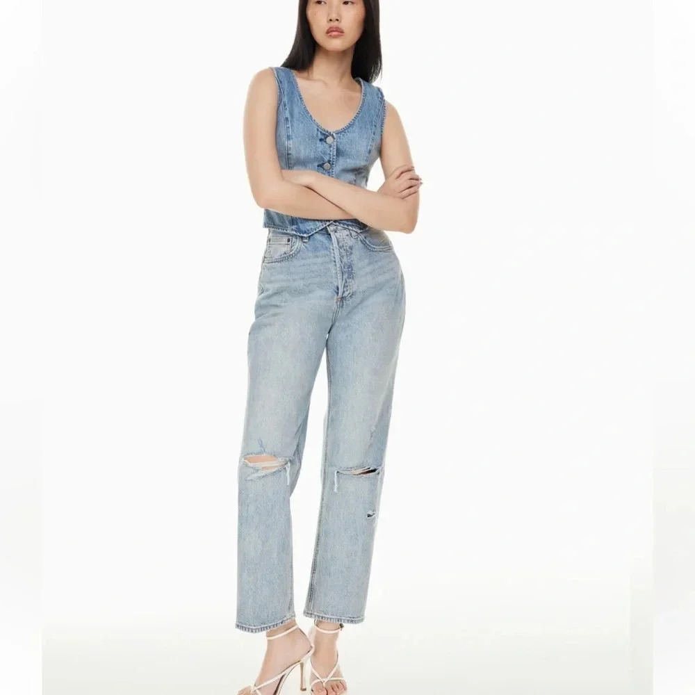 Denim Forum The Joni High Rise Loose 29L size 31